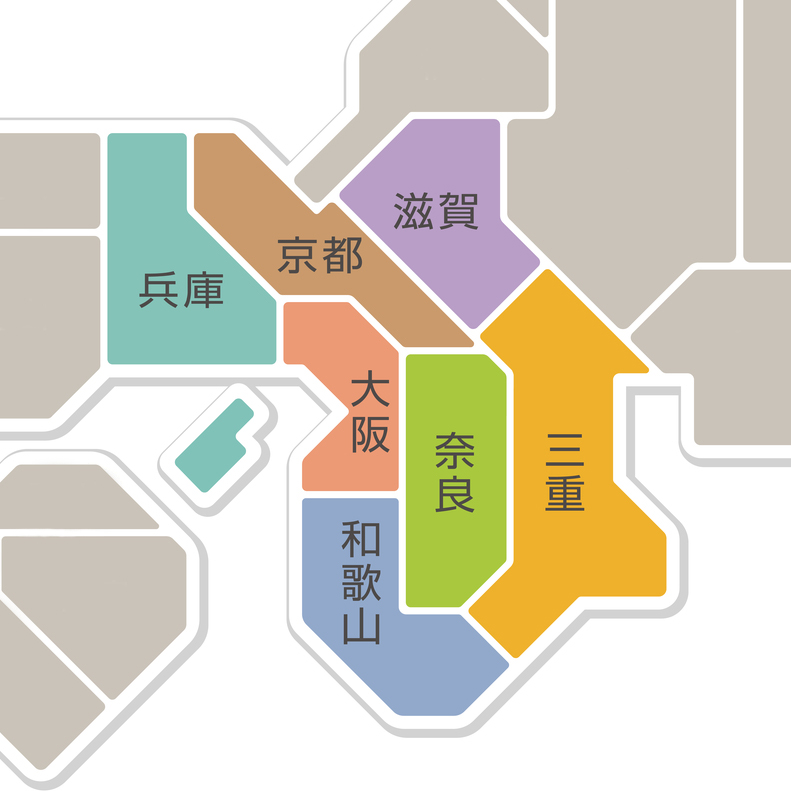 対応エリアマップ（近畿圏）