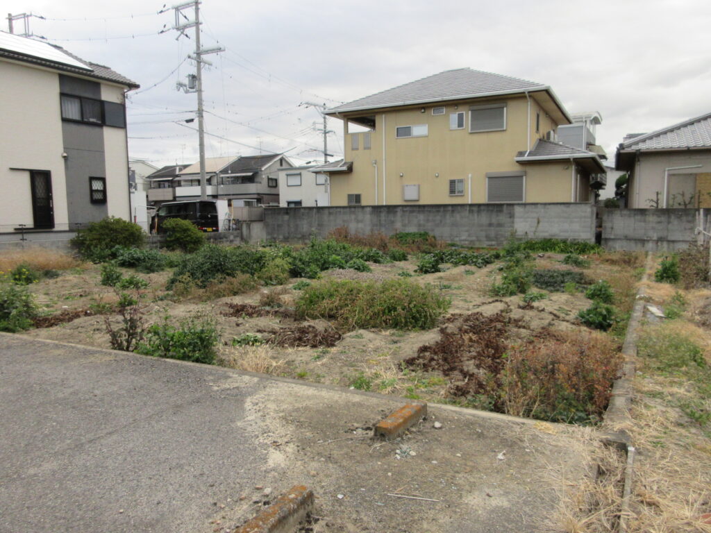 解体前 - 整地・植木撤去処分作業　大阪府岸和田市